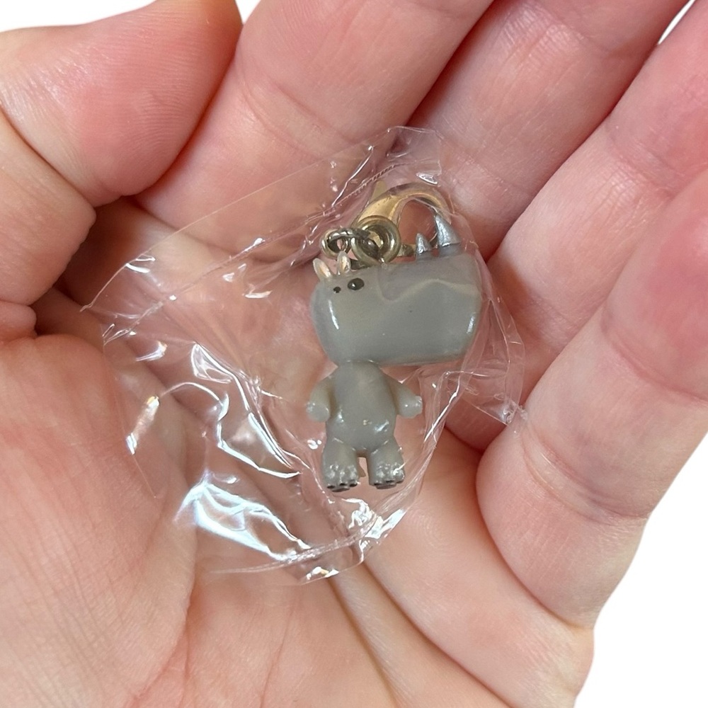 Rocket World Patrick Ma I.W.G. Affonso the Rhino Zipper Pull Charm 2008 + Box